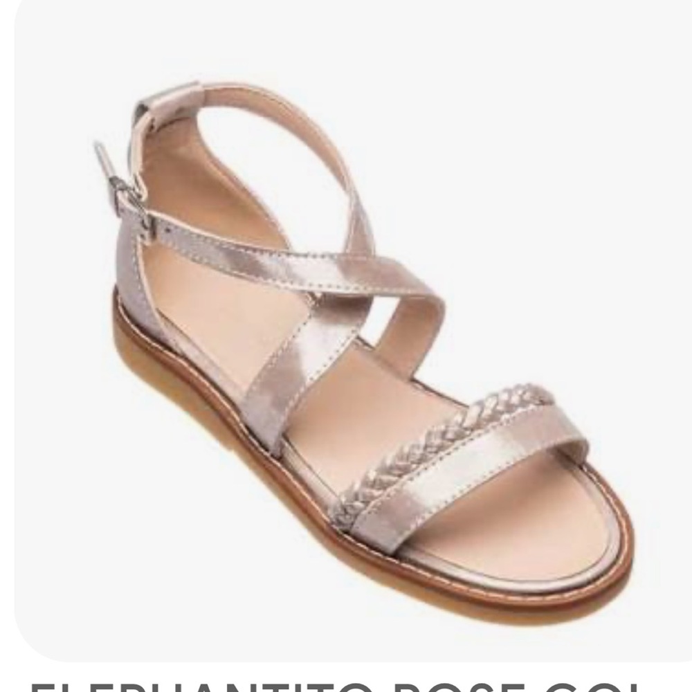 Elephantito Gold Strappy Sandals size 2